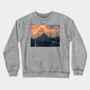 The Blue Mosque, Istanbul Crewneck Sweatshirt